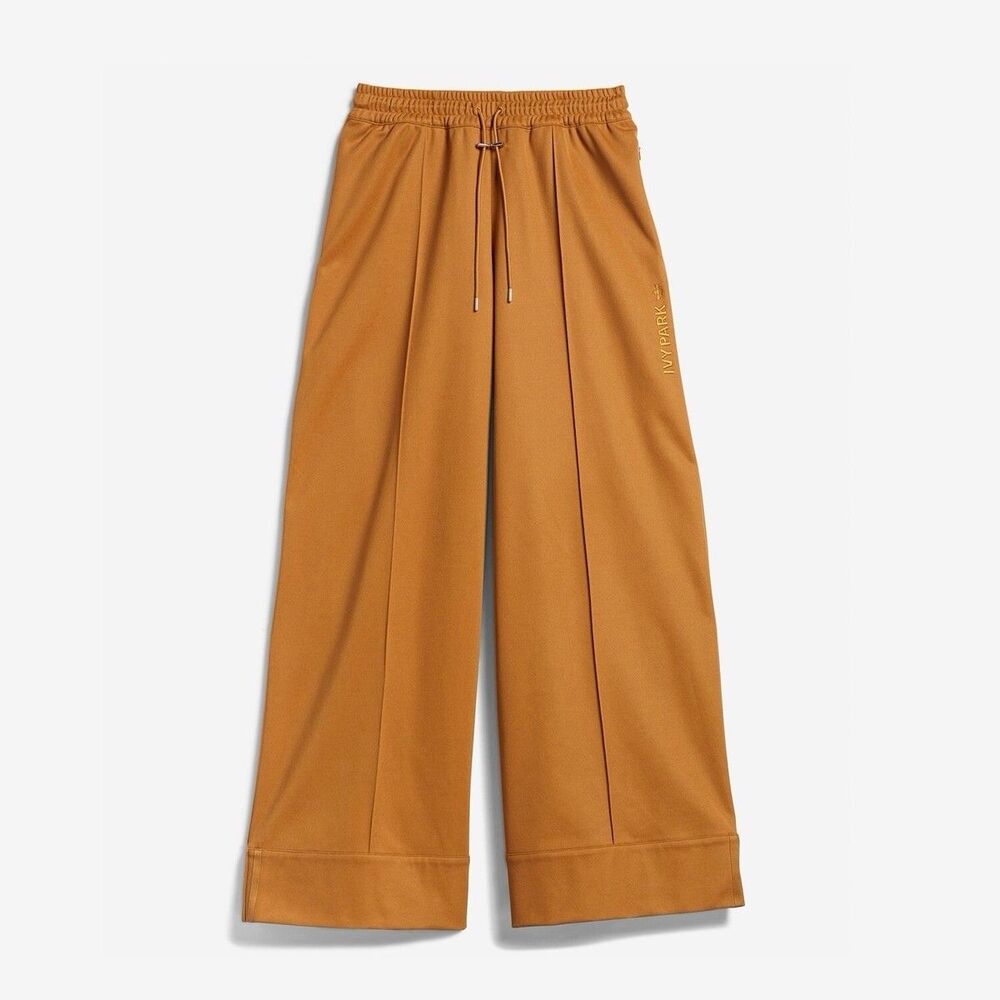 Adidas x Ivy Park Wide Leg Track Pants Mesa Gold Small Tall Sporty Streetwear